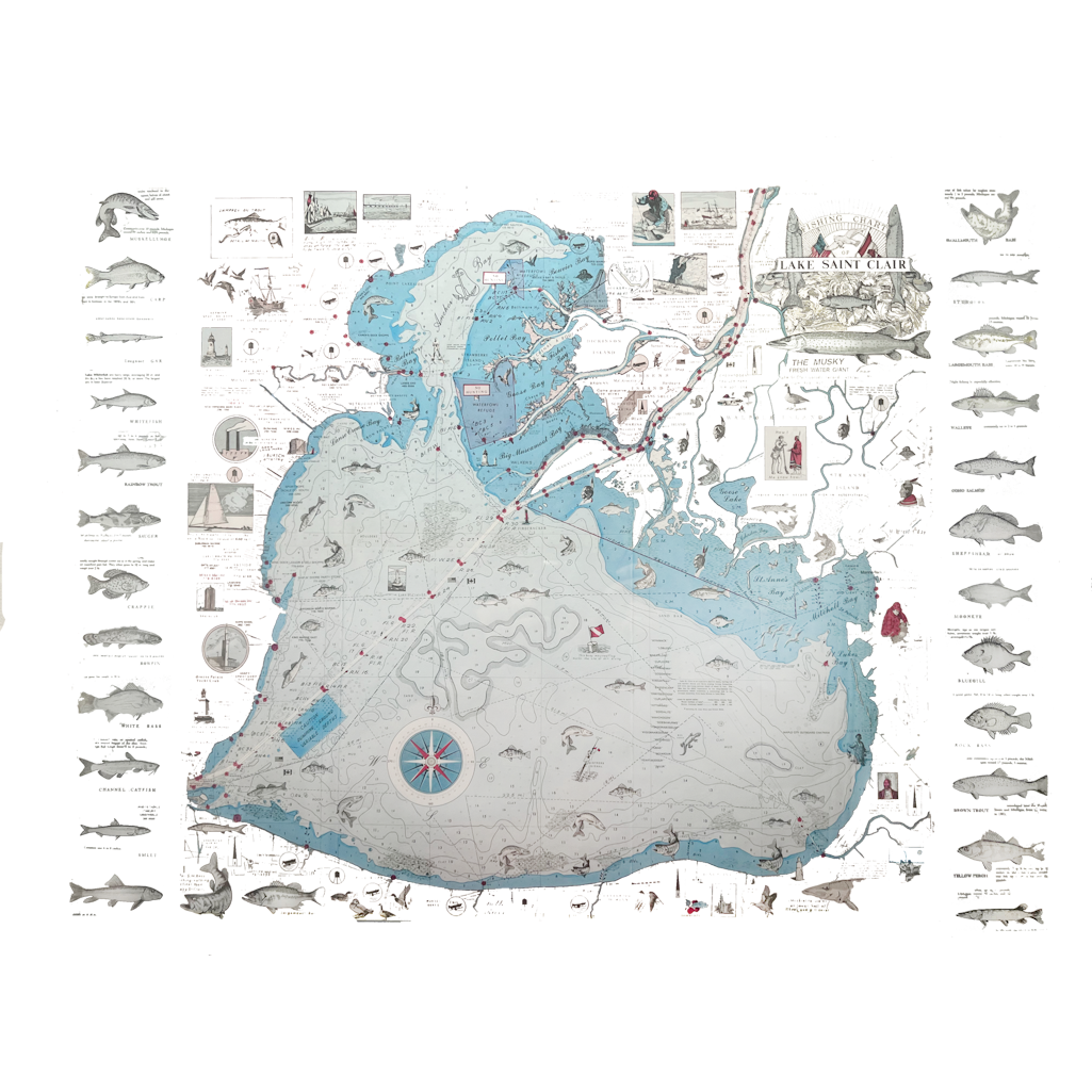 Lake St Clair Fishing Club Tee (2-Sided Print) T-Shirts