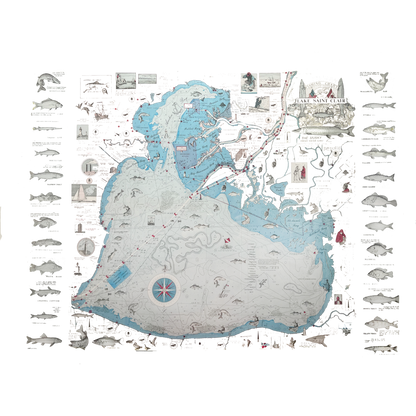 Lake St Clair Fishing Club Tee (2-Sided Print) T-Shirts