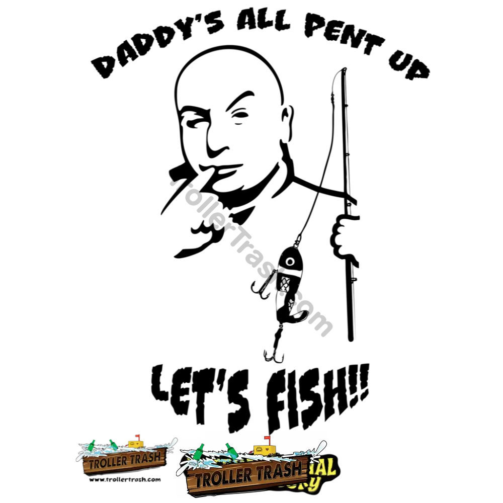 Daddy’s All Pent Up Sticker Stickers