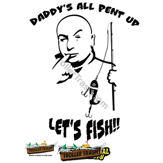 Daddy’s All Pent Up Sticker Stickers