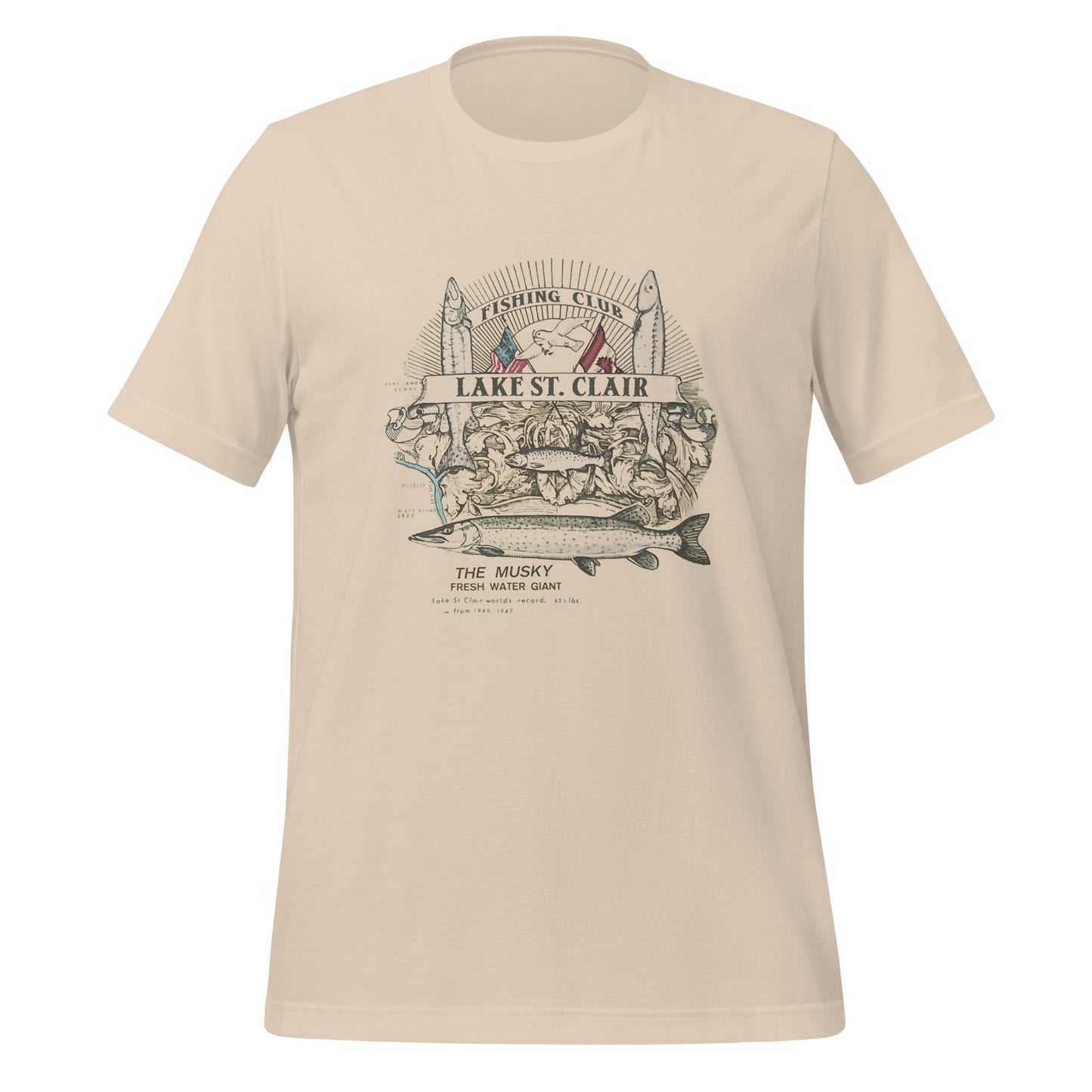 Lake St Clair Fishing Club Tee (2-Sided Print) S T-Shirts